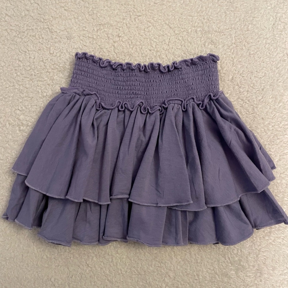 NWOT Daily Threads Purple Two Tier Girls Skirt Size 5